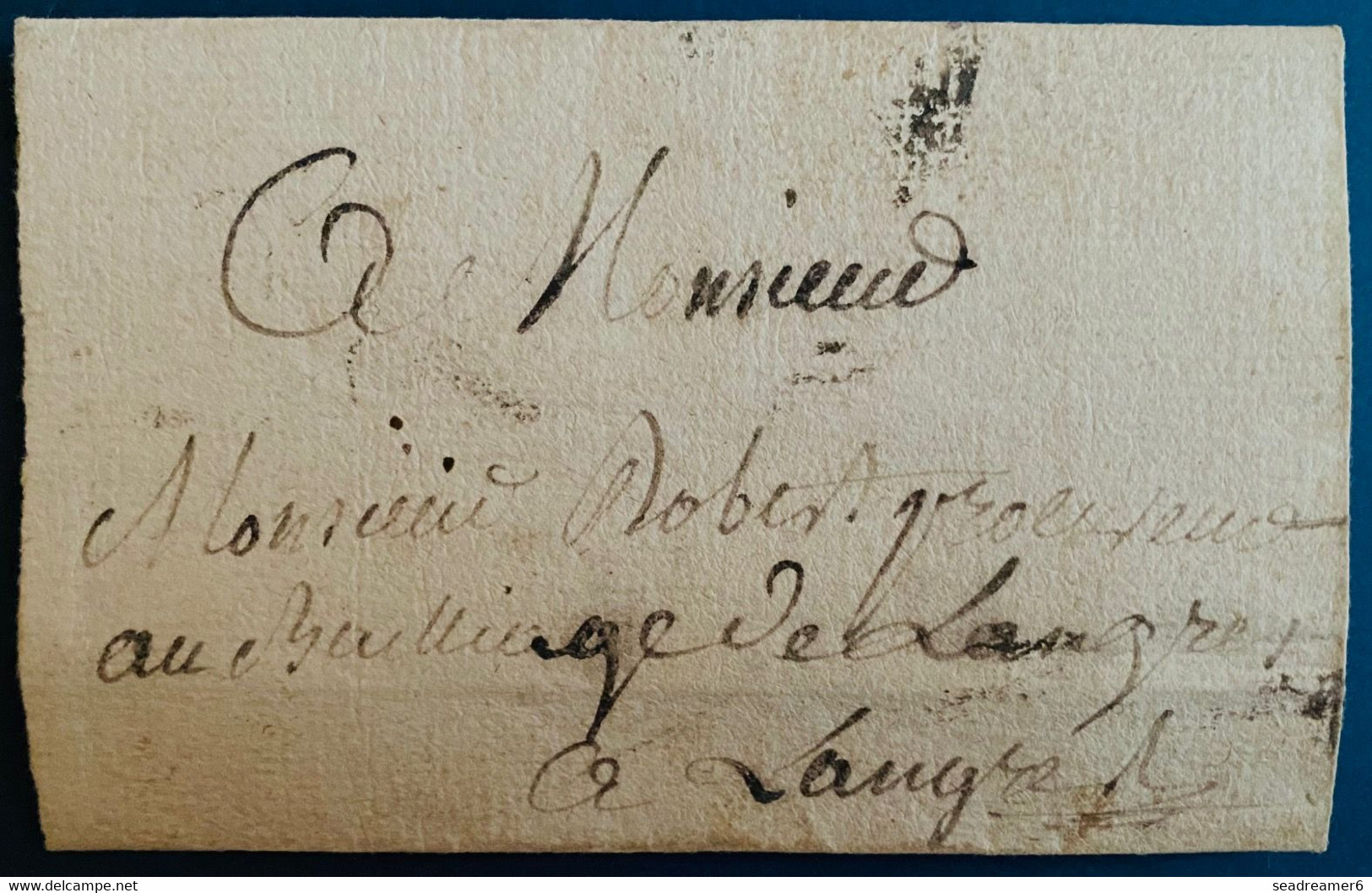 France Lettre Du 16 Aout 1780 !! De Lavernoy Pour Le Procureur De Langres TTB - ....-1700: Precursori
