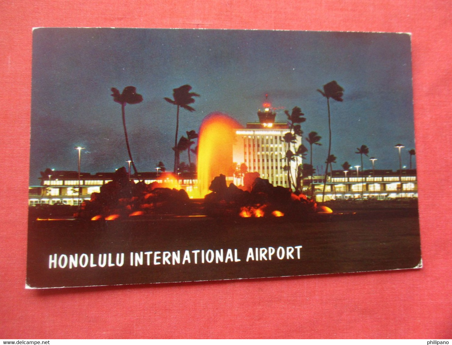 Honolulu  International Airport.  Night. View.   Hawaii > Honolulu      Ref 5828 - Honolulu