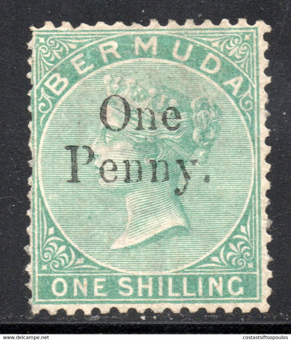 1153.BERMUDA,1873 S.G. 17 WITHOUT GUM. - Bermuda