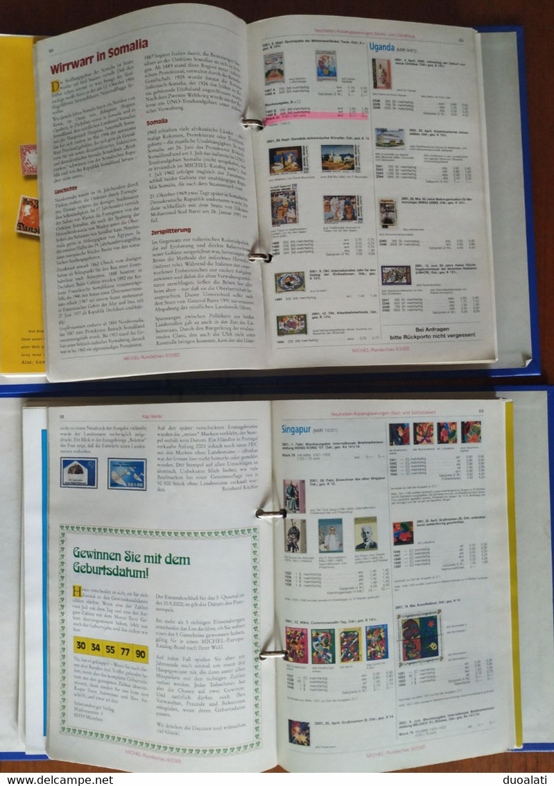 Michel Rundschau 2002 Complete Year 12 Pieces Catalogue Katalog Used - Deutschland