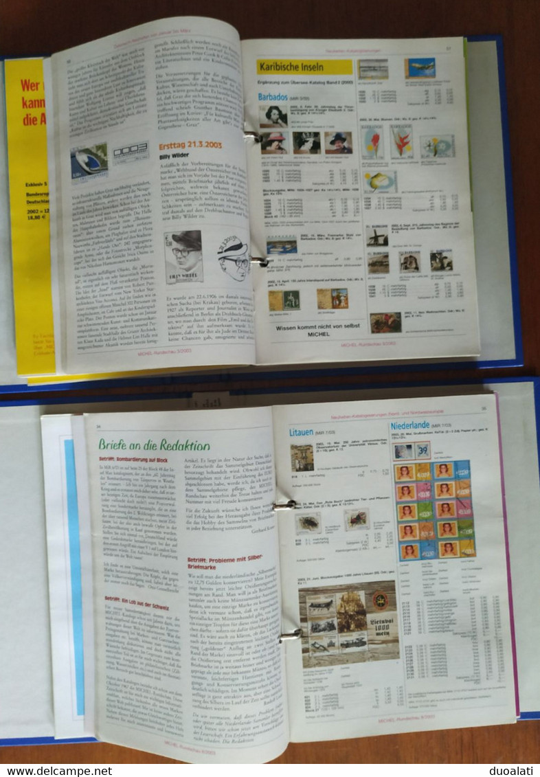 Michel Rundschau 2003 Complete Year 12 Pieces Catalogue Katalog Used - Germania