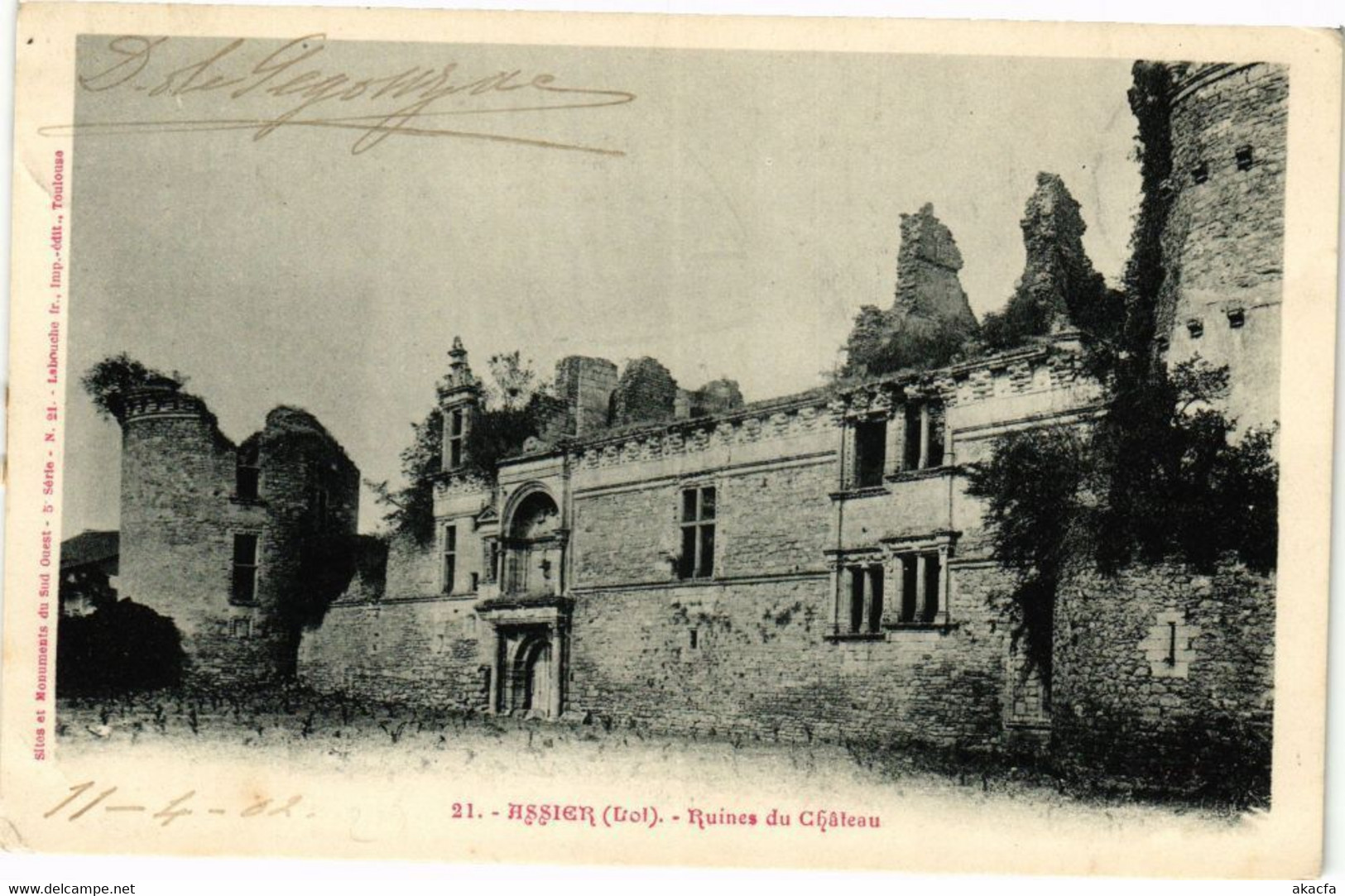 CPA ASSIER - Ruines Du Chateau (223447) - Assier