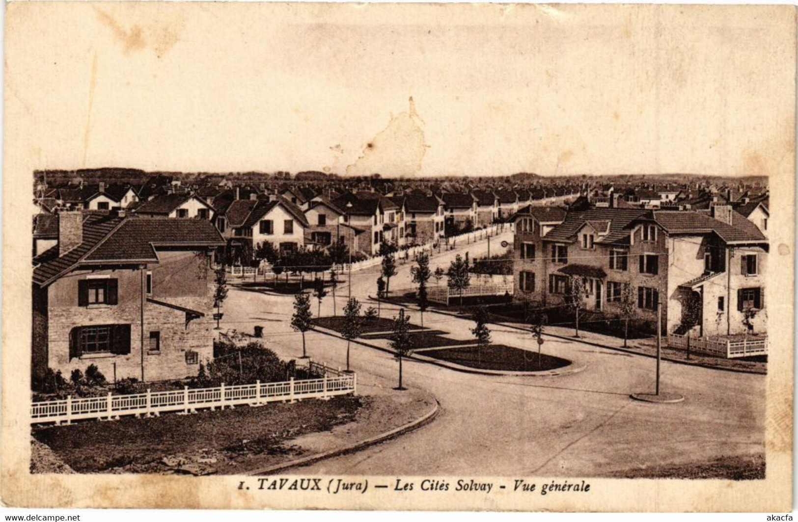 CPA TAVAUX - Les Cités Solvay - Vue Générale (211700) - Tavaux