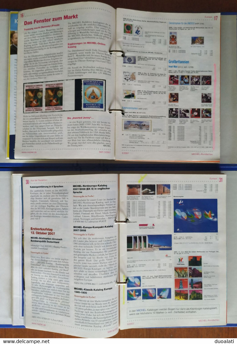 Michel Rundschau 2007 Complete Year 12 Pieces Catalogue Katalog Used - Alemania