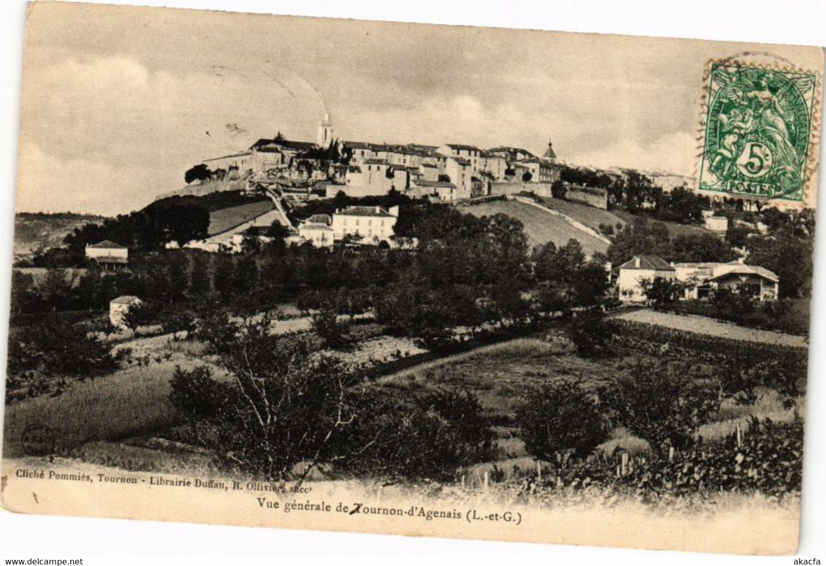 CPA Vue Générale De TOURNON D'AGENais (264034) - Tournon D'Agenais