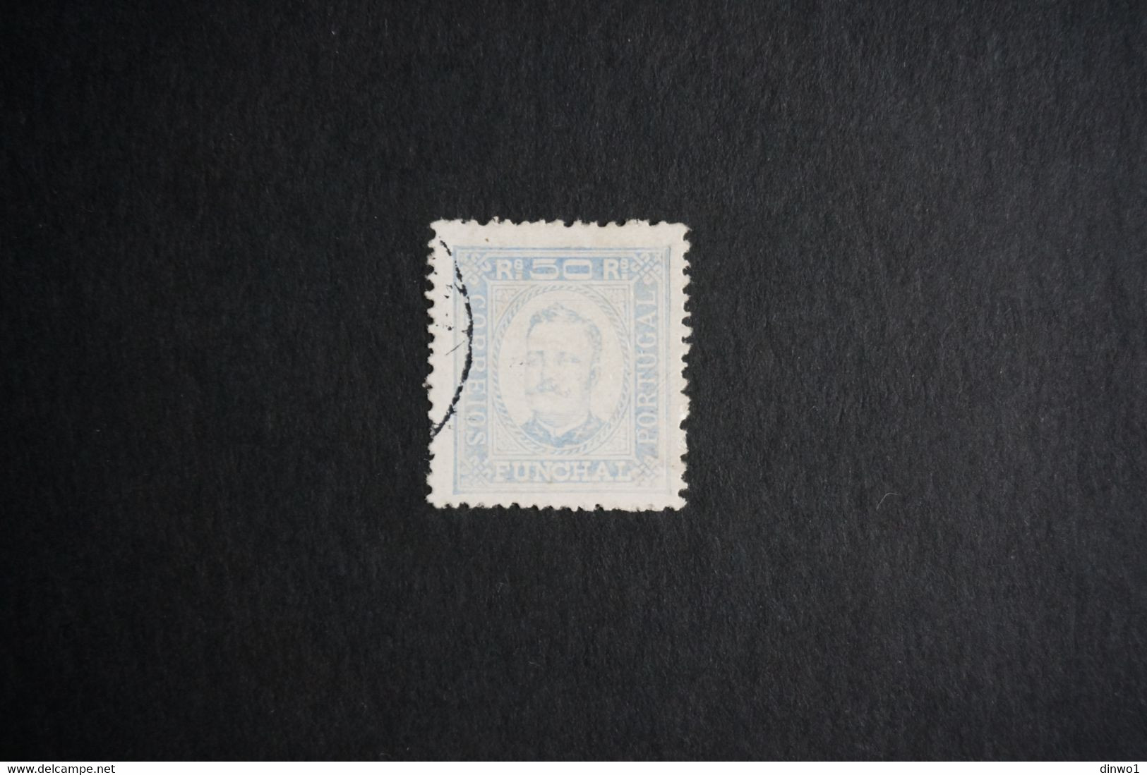 (T7) Portugal - Funchal 1892 D. Carlos 50 R (Perf. 12½) - Af. 06 (Used) - Funchal