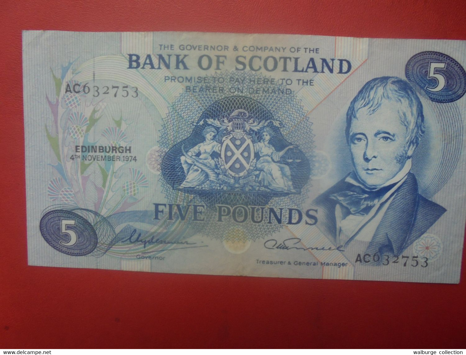 SCOTLAND-ECOSSE 5 POUND 1974 Circuler (L.13) - 5 Pounds