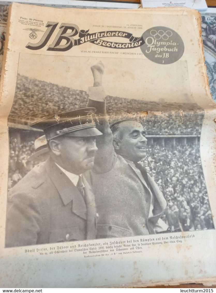 JB Illustrierter Beobacher 13.8.1936 Olympia-Tagebuch - Sport