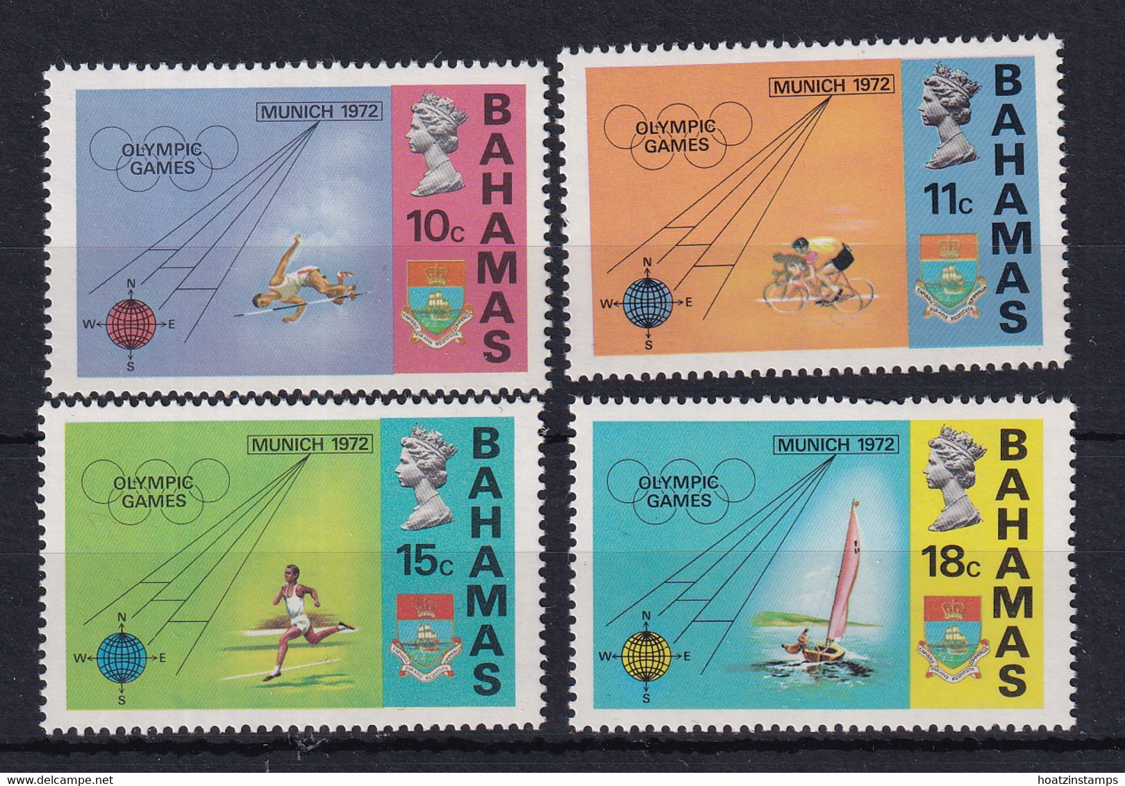 Bahamas: 1972   Olympic Games, Munich      MNH - 1963-1973 Ministerial Government