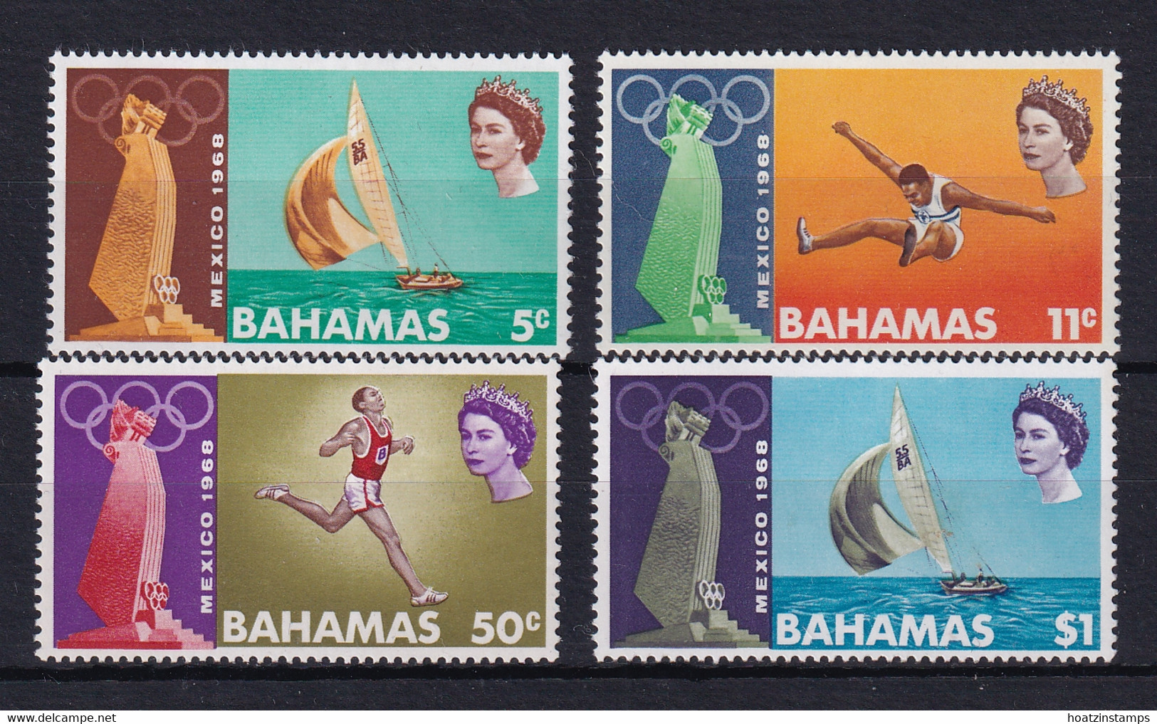 Bahamas: 1968   Olympic Games, Mexico City   MH - 1963-1973 Ministerial Government