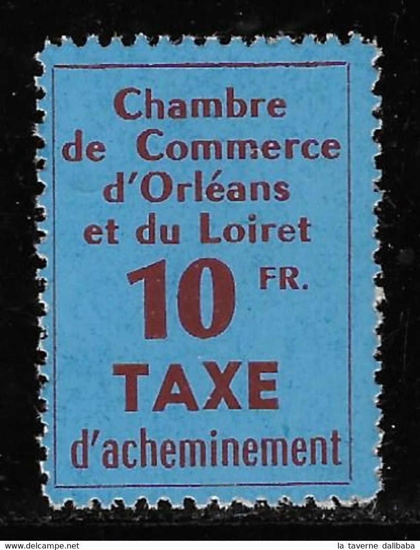 TIMBRES DE GREVE N° 2 10 F. ROUGE-BRUN SUR BLEU NEUF ** SIGNE BRUN TTB COTE 250 € - Timbres