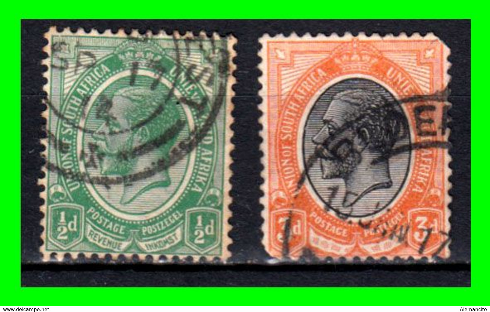 SOUTH AFRICA 2 SELLOS AÑO 1910 GEORGE V - Oficiales