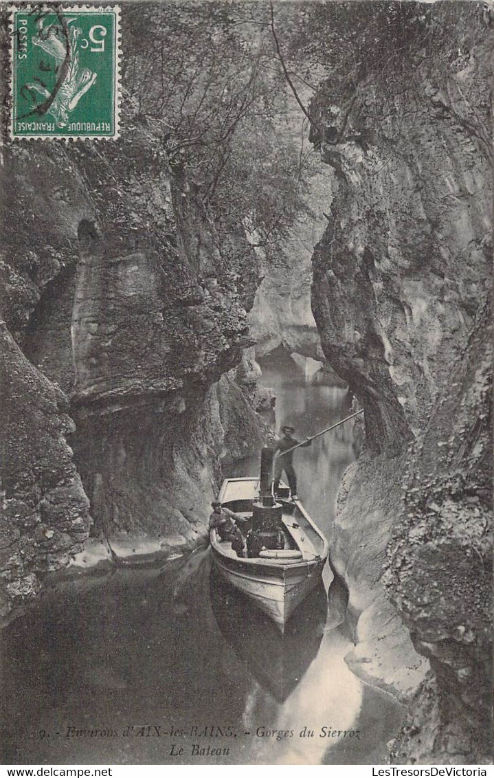 CPA - 73 - AIX Les Bains - Gorges Du SIERROT - Le Bateau - Aix Les Bains