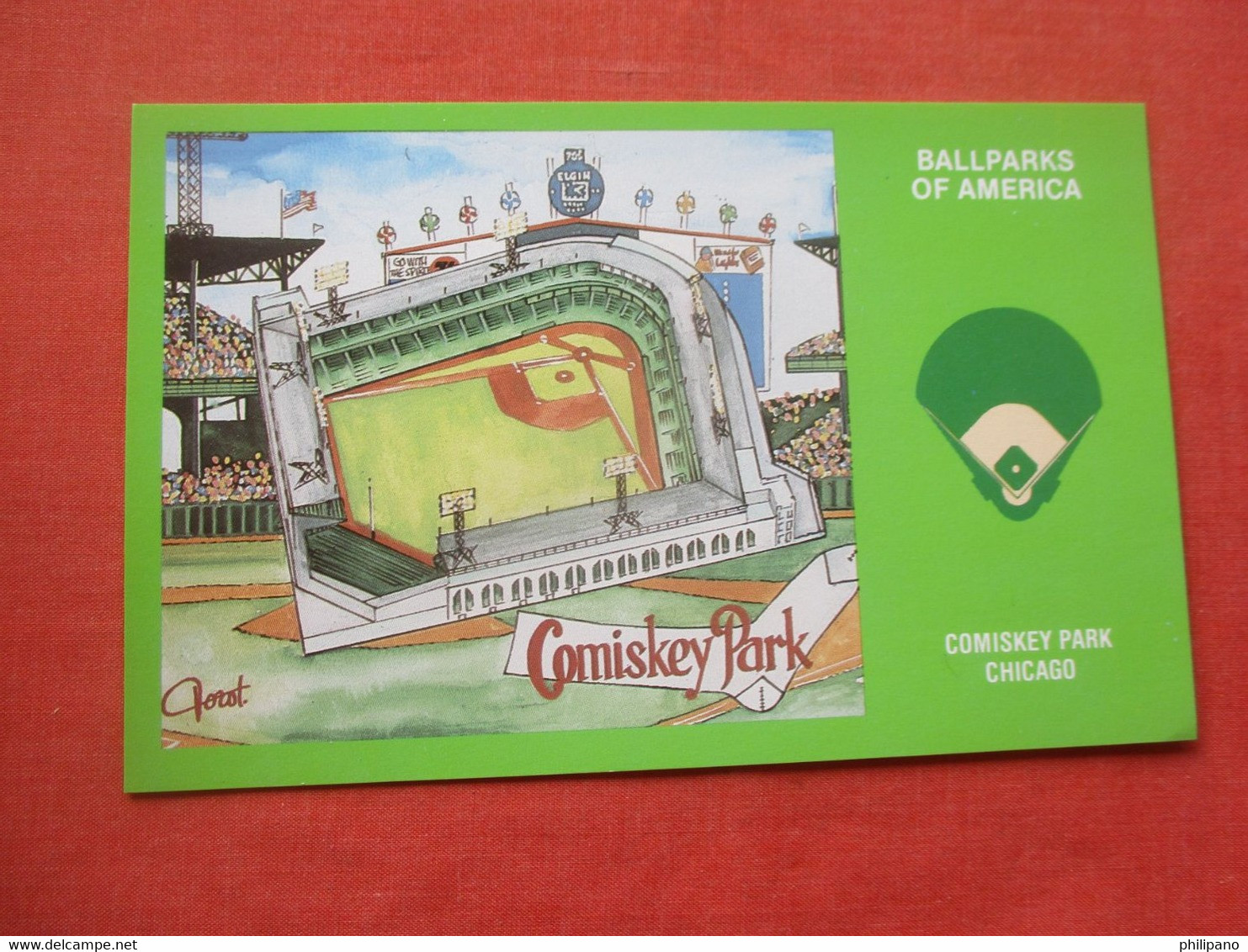 Comiskey Park Chicago.   Ballparks Of America.   Stadium.   Ref 5828 - Baseball