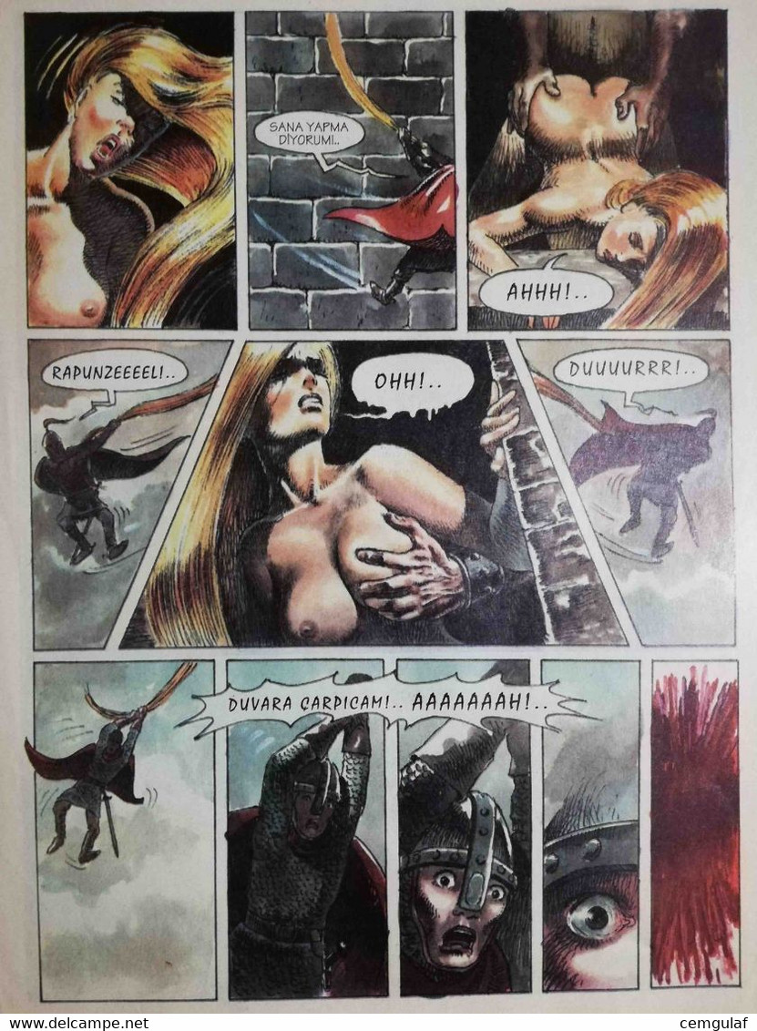 Erotic Comics Published In Humor Magazine (AH RAPUNZEL, AH!)/ 1994 Prepared; ERDİNÇ ÜNLÜ - Comics & Manga (andere Sprachen)