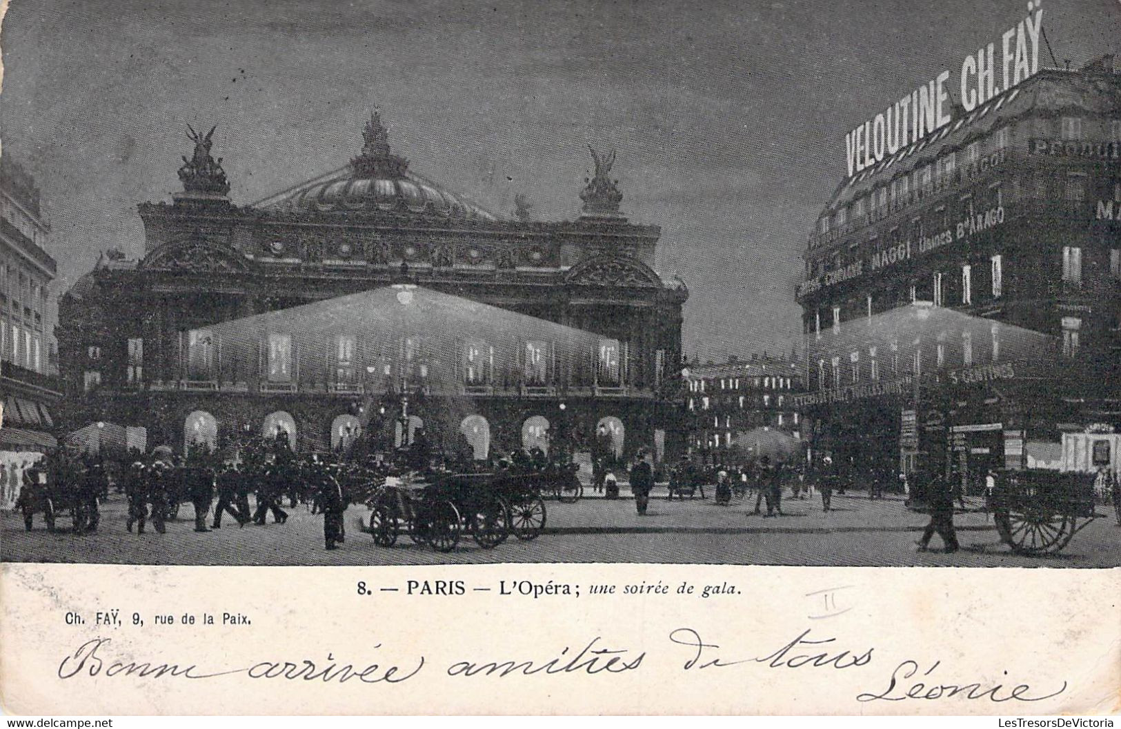 CPA - 75 - PARIS - Paris La Nuit - L'Opéra - Une Soirée De Gala - Animée- Dos Non Divisé - Paris La Nuit