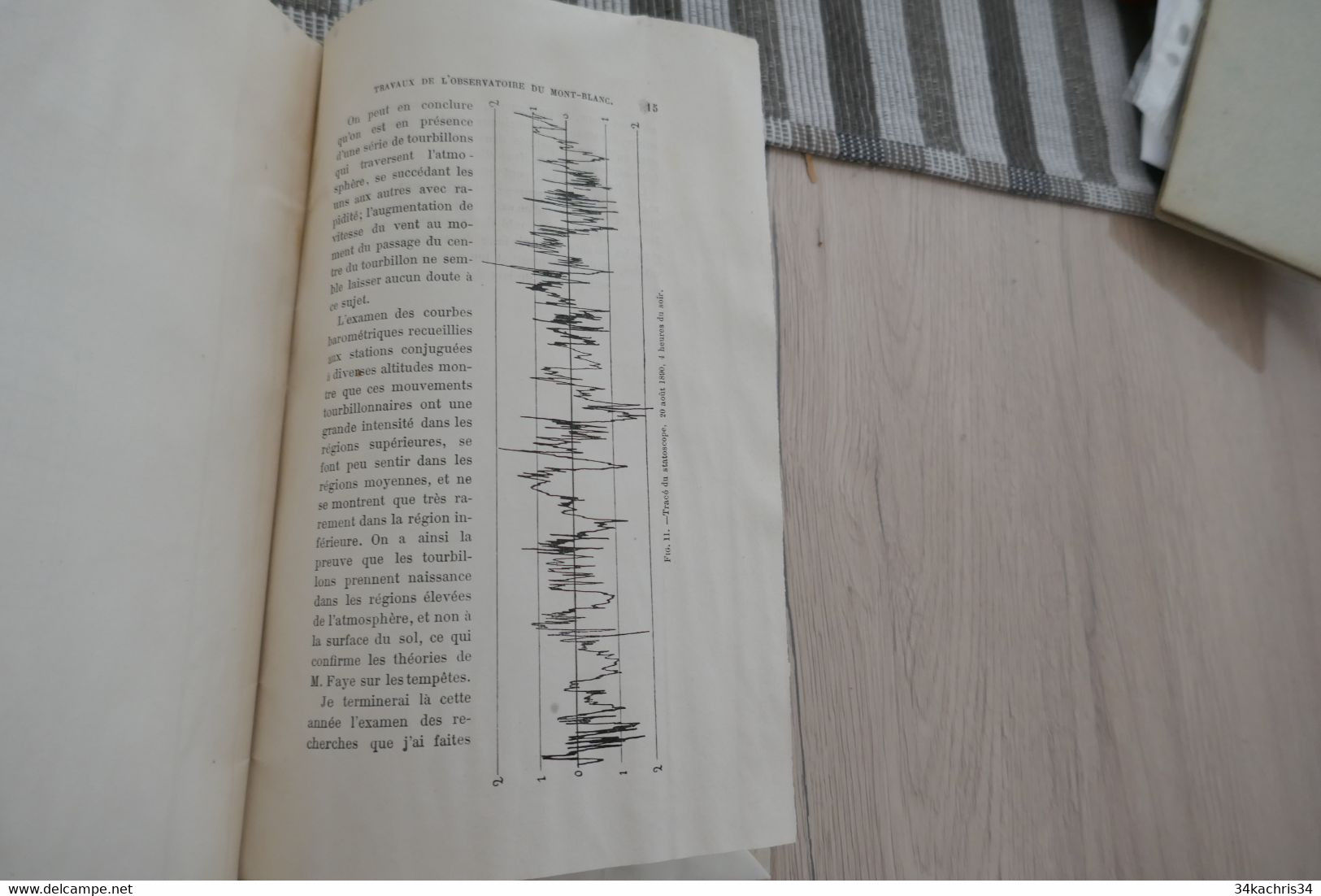 J.Vallot Notice sur les travaux scientifiques exécutés à l'Observatoire du  Mont Blanc 1894 16p