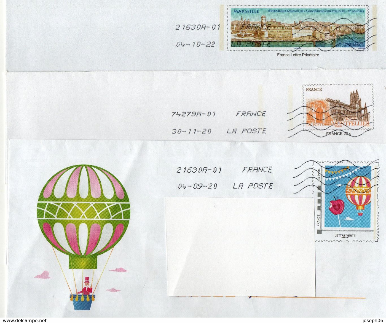 FRANCE   2020  2022  Entiers Postaux  Y.T. N° Sur  Enveloppe  Oblitéré - Private Stationery