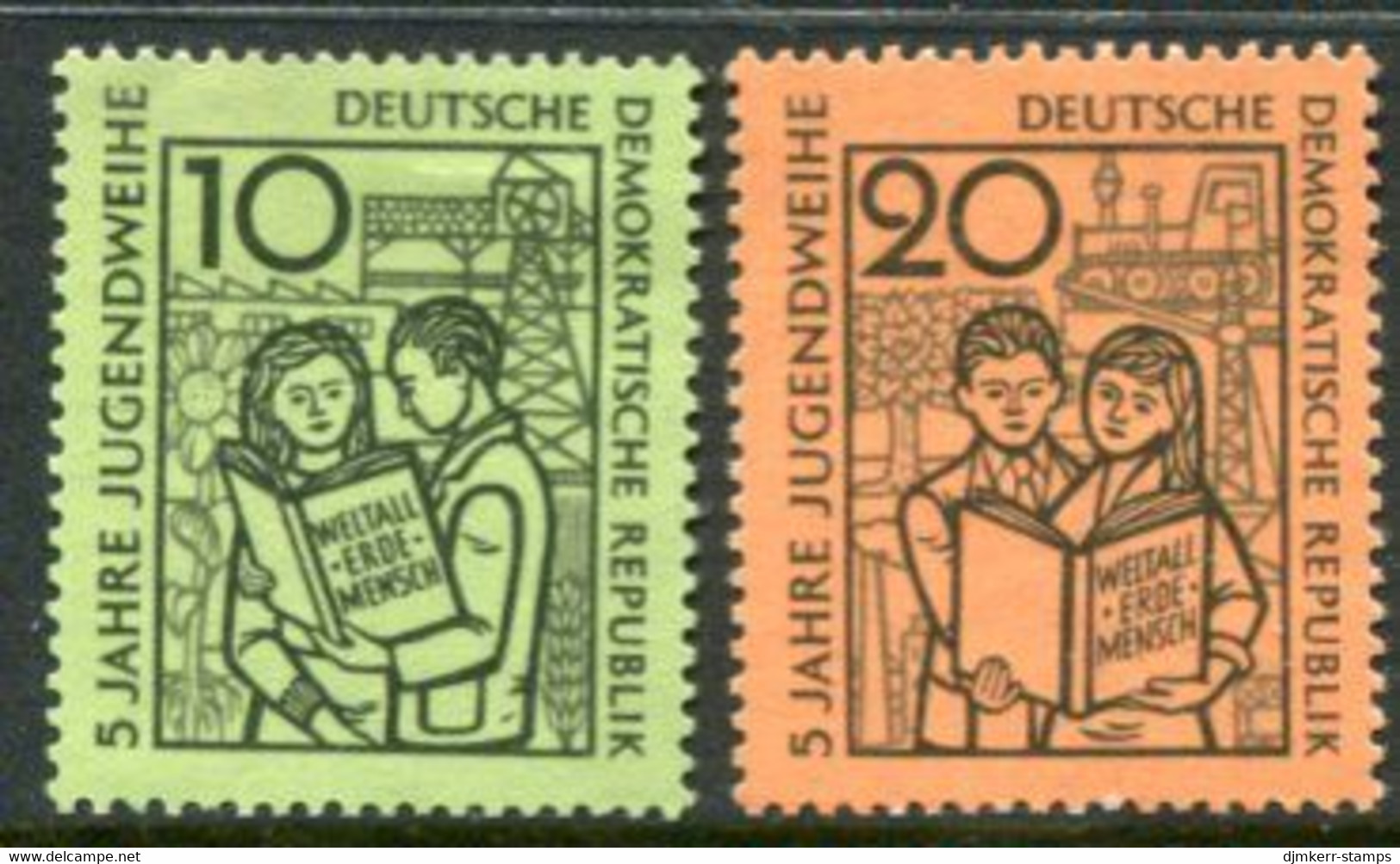 DDR / E. GERMANY 1959 Youth Confirmation MNH / **  Michel  680-81 - Ongebruikt