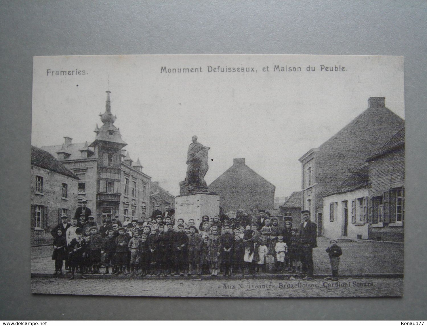 Frameries - Monument Defuisseaux, Et Maison Du Peuple (Reproduction) - Frameries