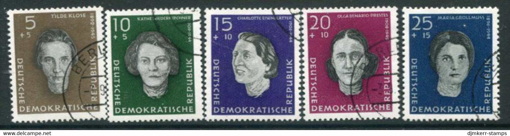 DDR / E. GERMANY 1959 National Memorial, Ravensbrück Used  Michel  715-19 - Oblitérés