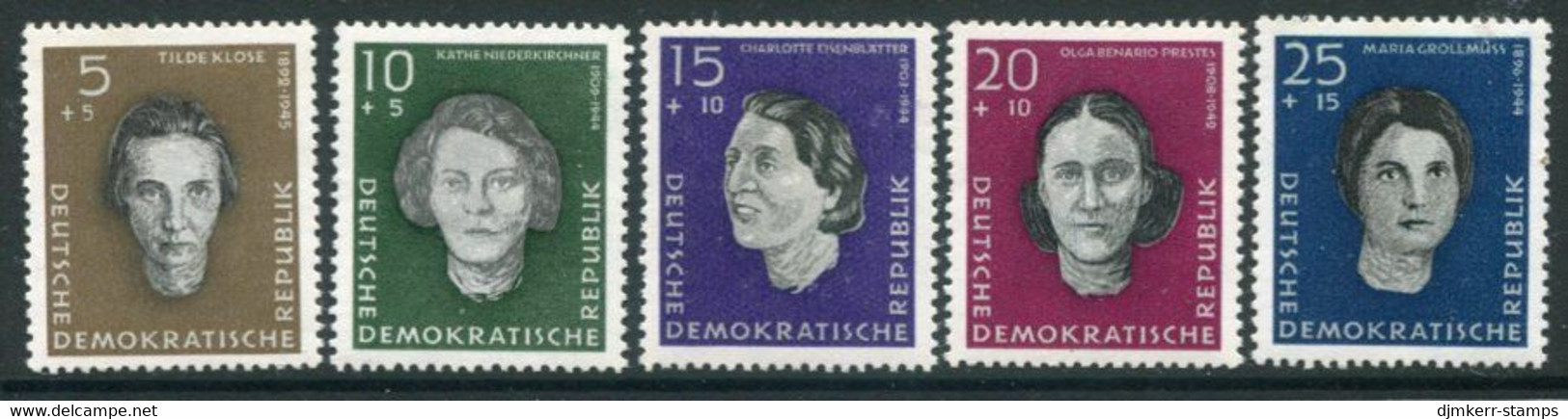 DDR / E. GERMANY 1959 National Memorial, Ravensbrück MNH / **  Michel  715-19 - Neufs