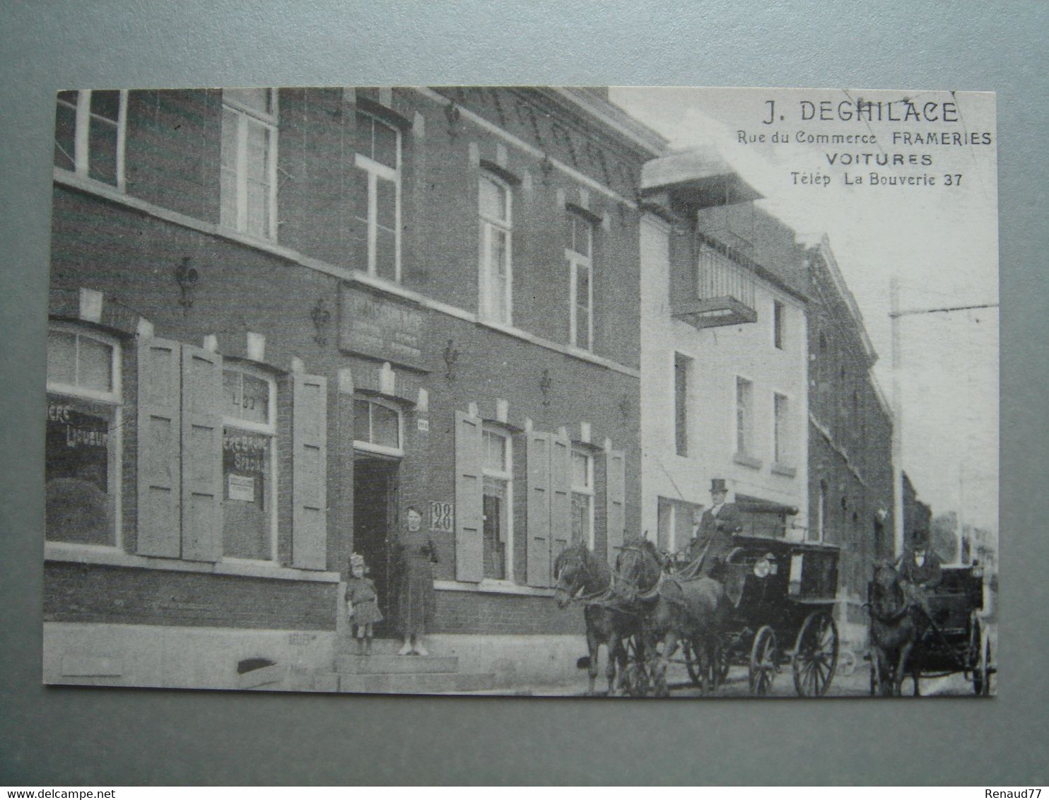 FRAMERIES - J. DEGHILAGE, Rue Du Commerce (Reproduction) - Frameries