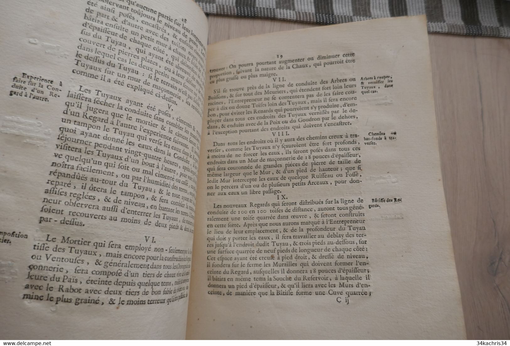 1738 Mémoire Sur Les Fontaines De Narbonne Avec Un Devis... DE CLAPIES Besse Narbonne 27p - Languedoc-Roussillon