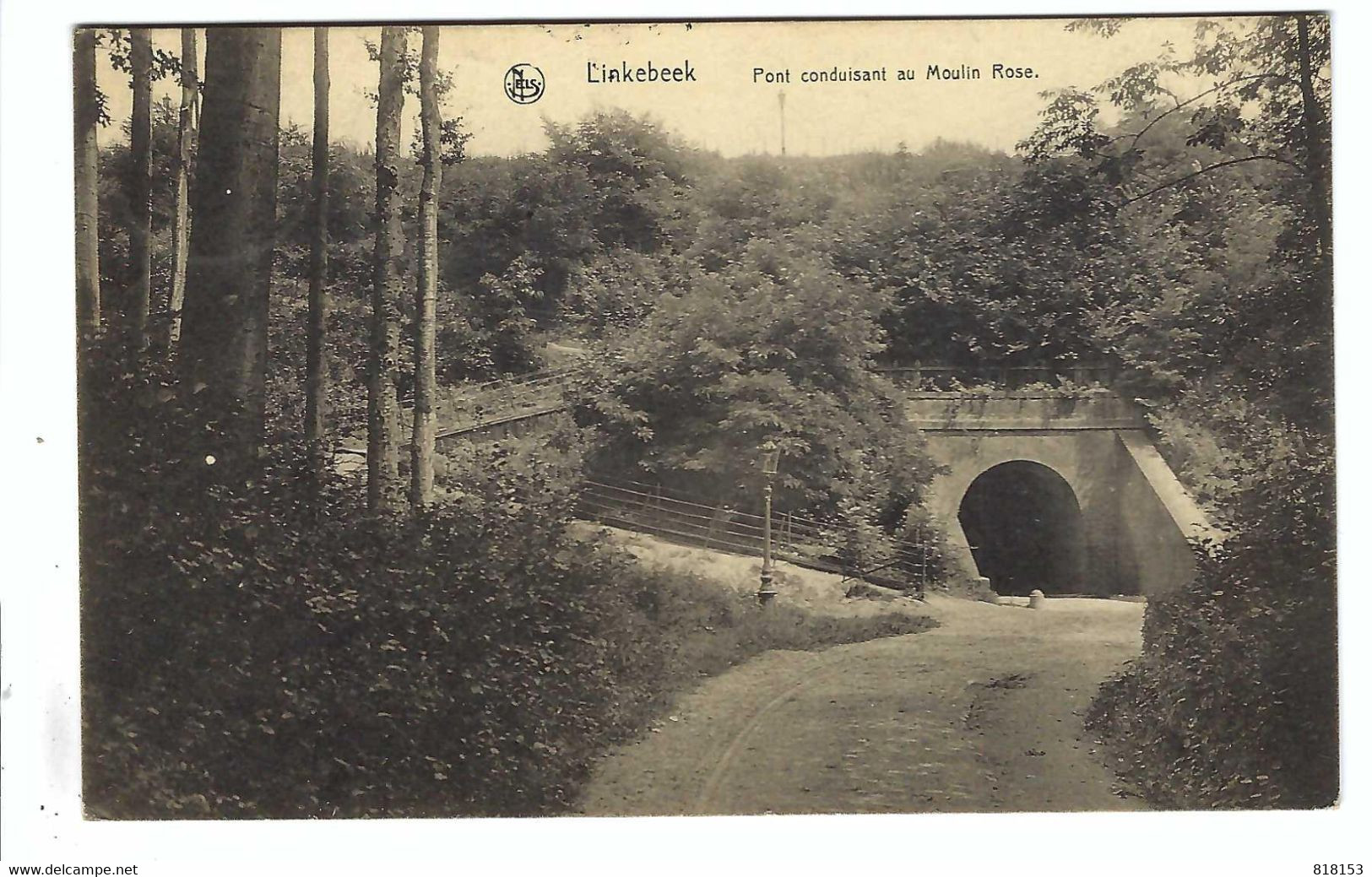 Linkebeek  Pont Conduisant Au Moulin Rose  1921 - Linkebeek