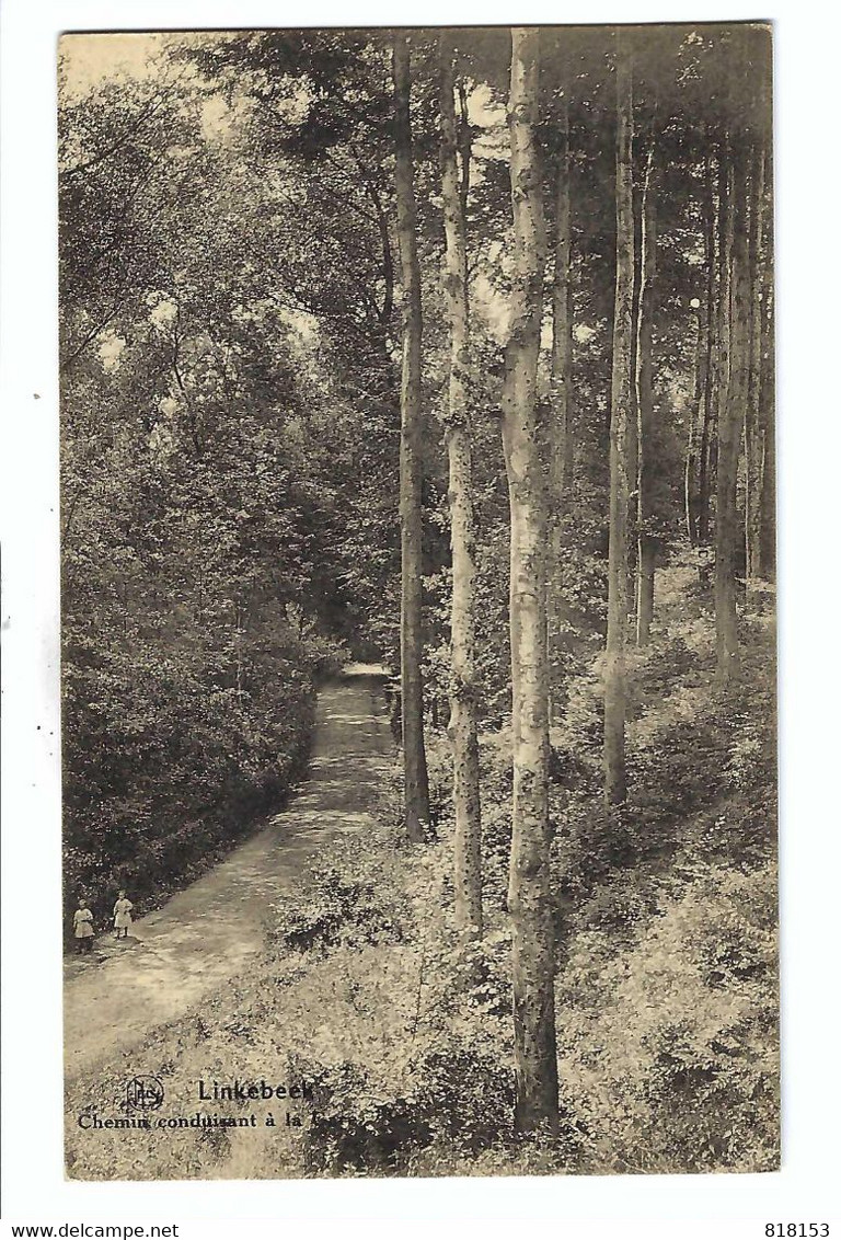 Linkebeek  Chemin  Conduisant à La Gare  1921 - Linkebeek