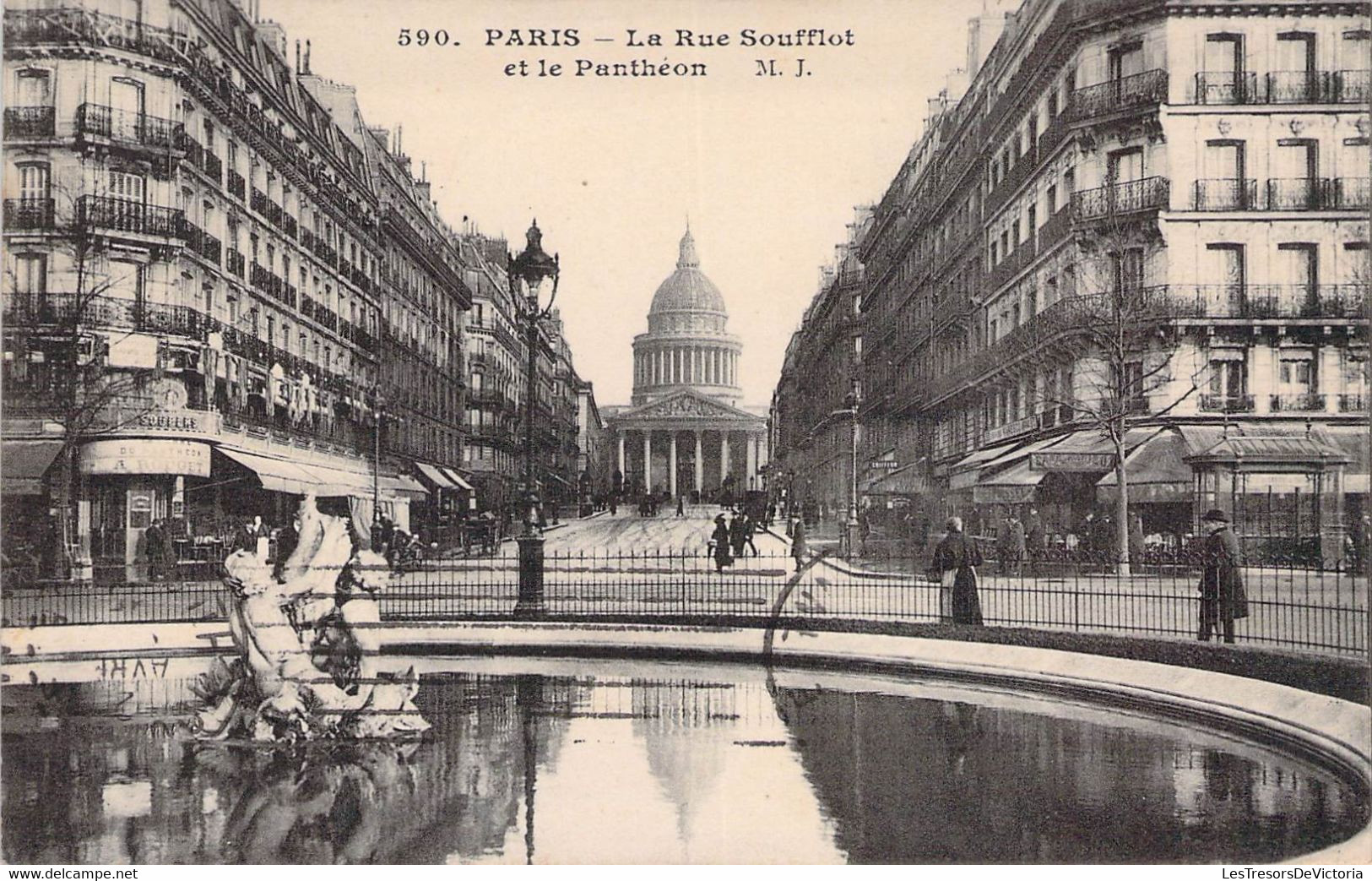 CPA - 75 - PARIS - La Rue Soufflot Et Le Panthéon - Animée - Pantheon