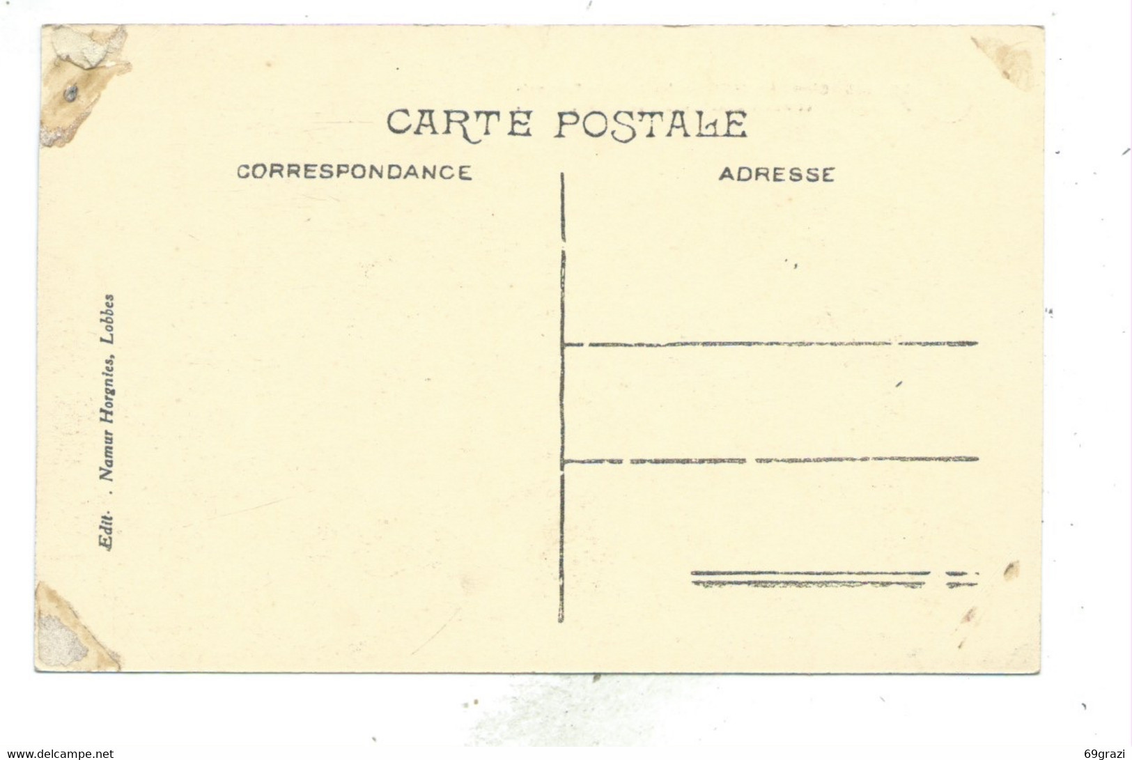 Lobbes Cimetière Militaire Soldats Français ( Petits Défauts Au Dos ) - Lobbes