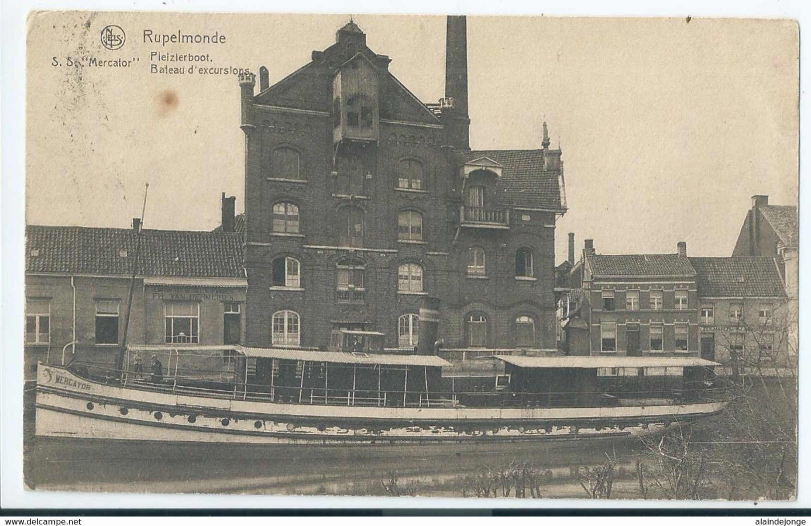 Rupelmonde - S.S. "Mercator" - Plezierboot - Bateau D' Excursions - 1925 - Kruibeke