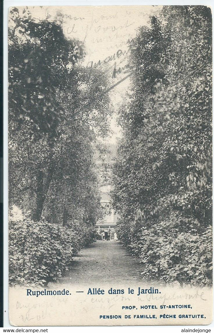 Rupelmonde - Allée Dans Le Jardin - Prop. Hôtel St-Antoine - Pension De Famille - 1903 - Kruibeke