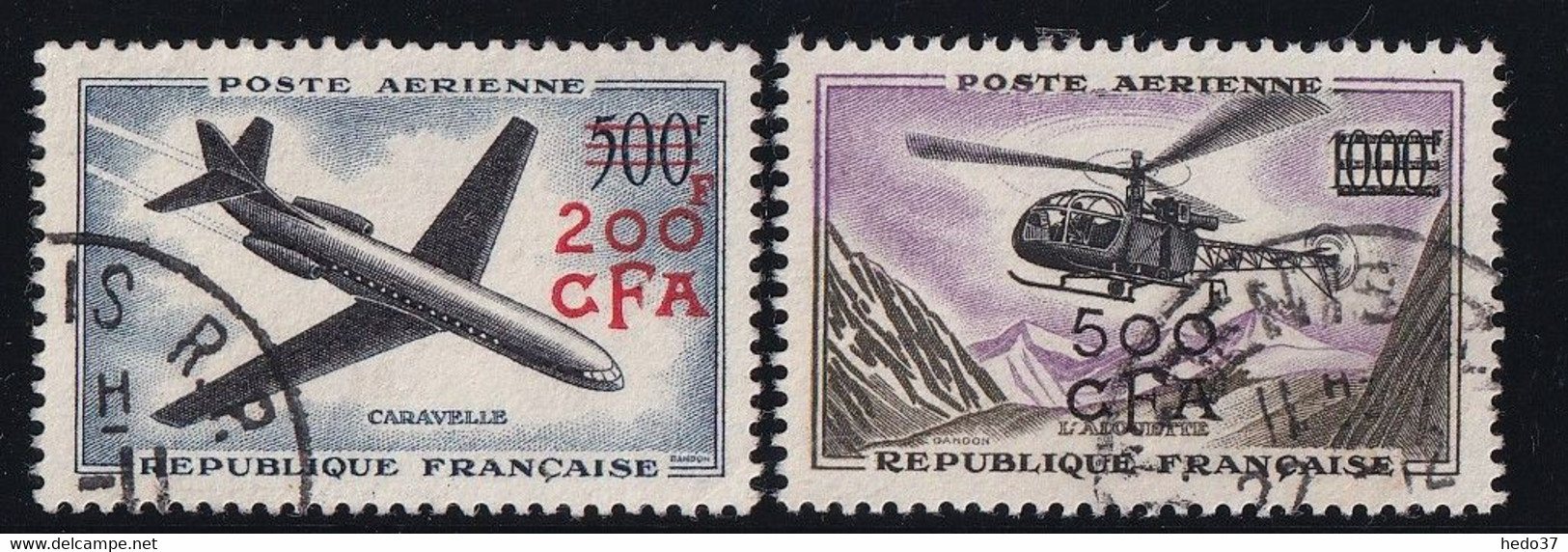 Réunion Poste Aérienne N°56/57 - Oblitéré - TB - Luchtpost