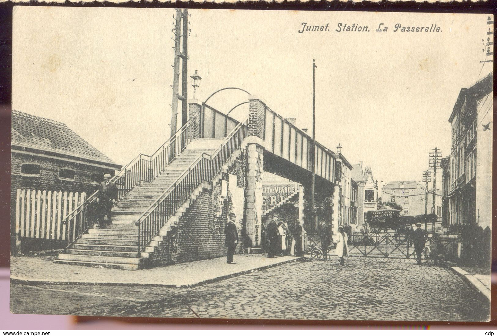 Cpa Jumet  Passerelle    1910 - Charleroi