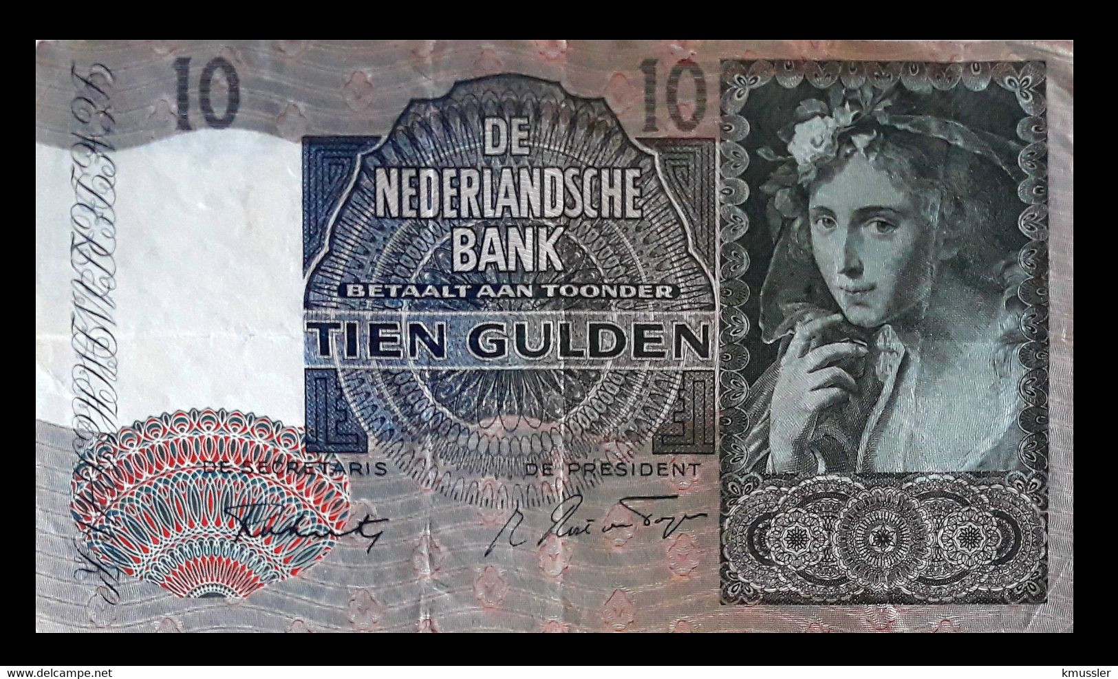 # # # Banknote Niederlande (Netherlands) 10 Gulden 10.November 1941 # # # - 10 Gulden