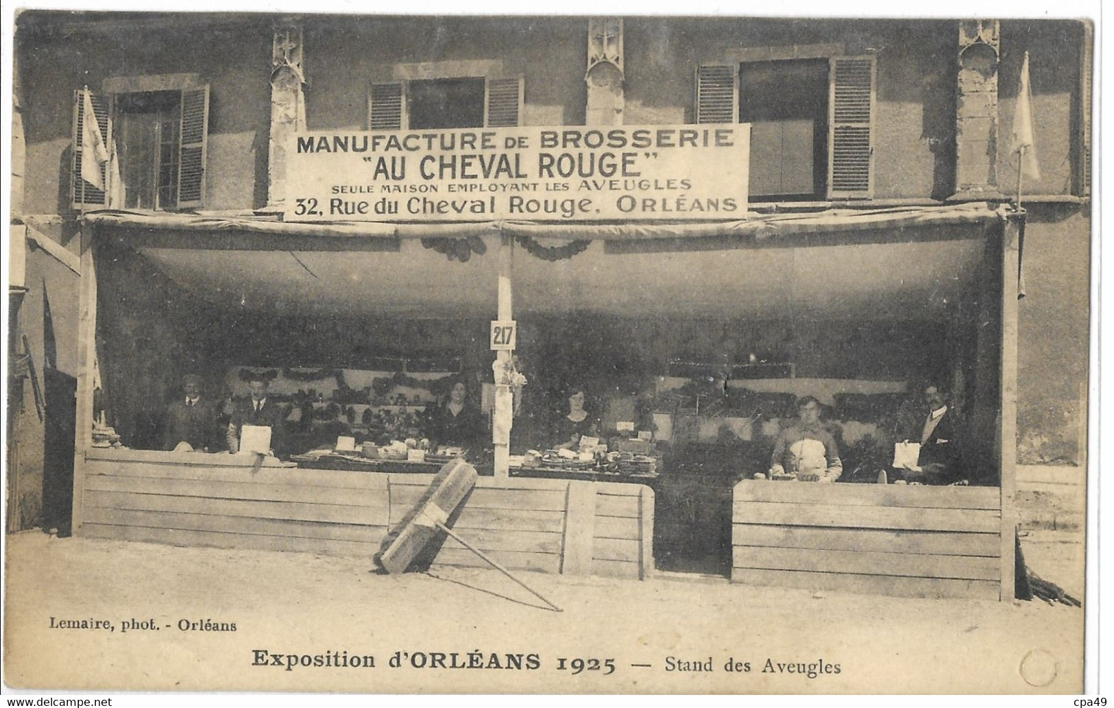 45   ORLEANS  EXPOSITION  D' ORLEANS  1925  STAND  DES  AVEUGLES - Orleans