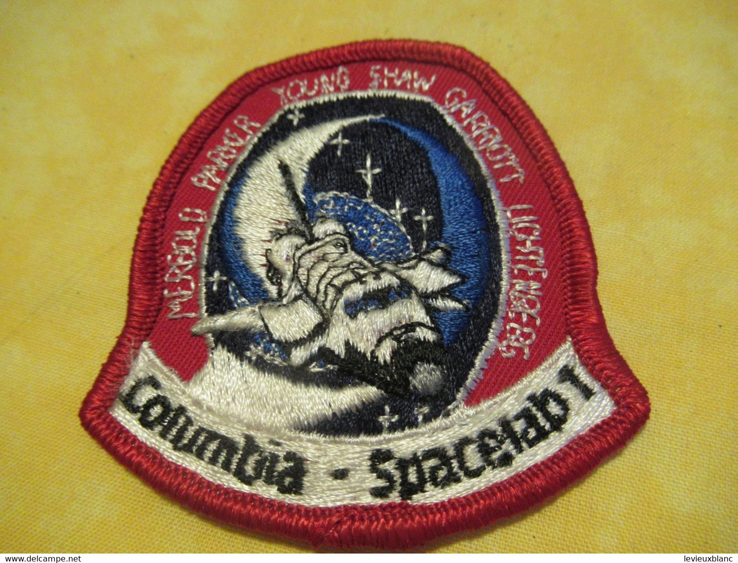 Ecusson Ancien /NASA/Aeronautique/COLUMBIA-Spacelab 1/Merbold Parker Young Shaw Carrioti Lightenberg/1981        ET365 - Ecussons Tissu