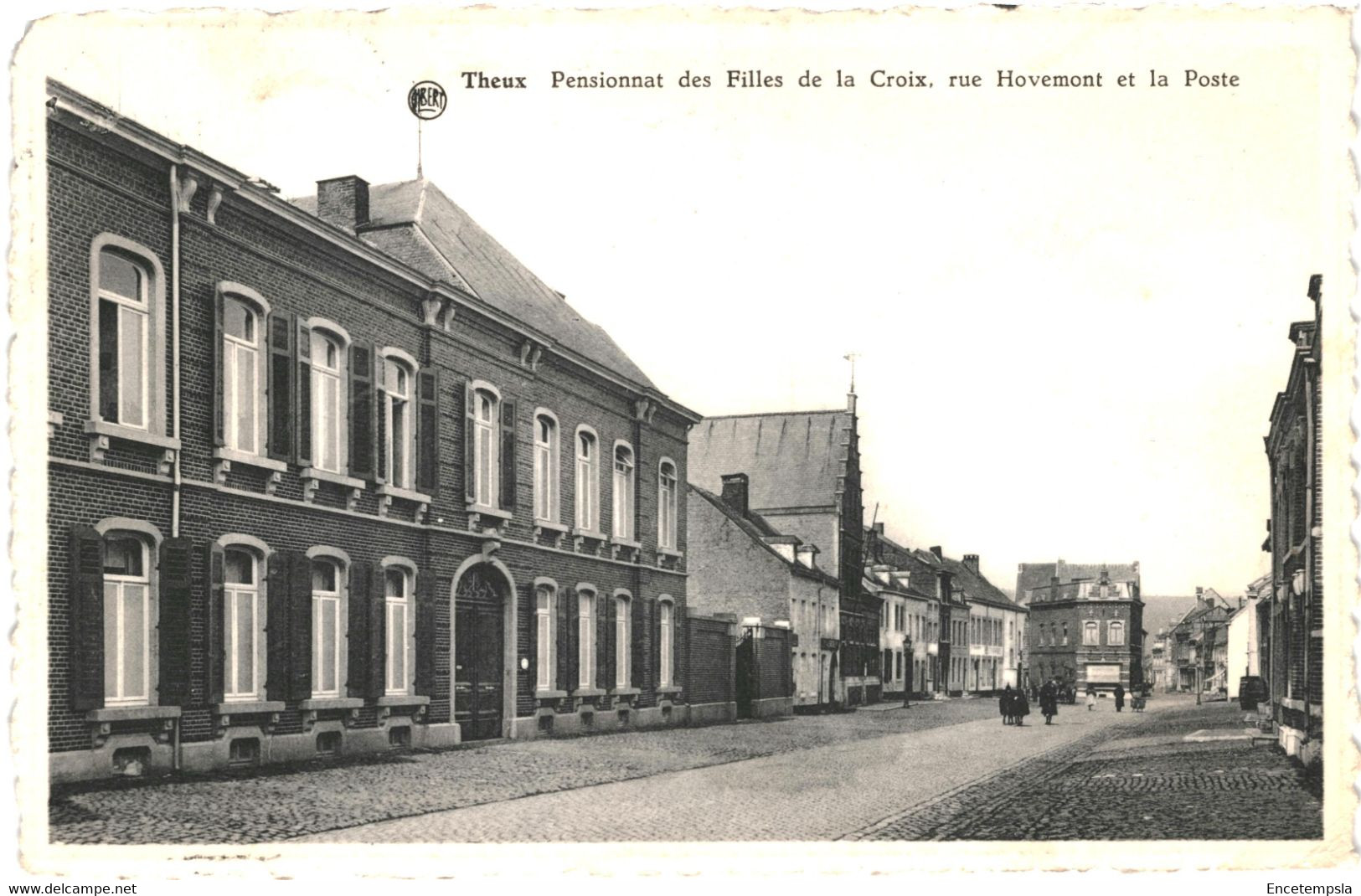 CPSM Carte Postale  Belgique Theux Pensionnat Des Filles De La Croix Rue Hovemont Et Poste  VM58336 - Theux