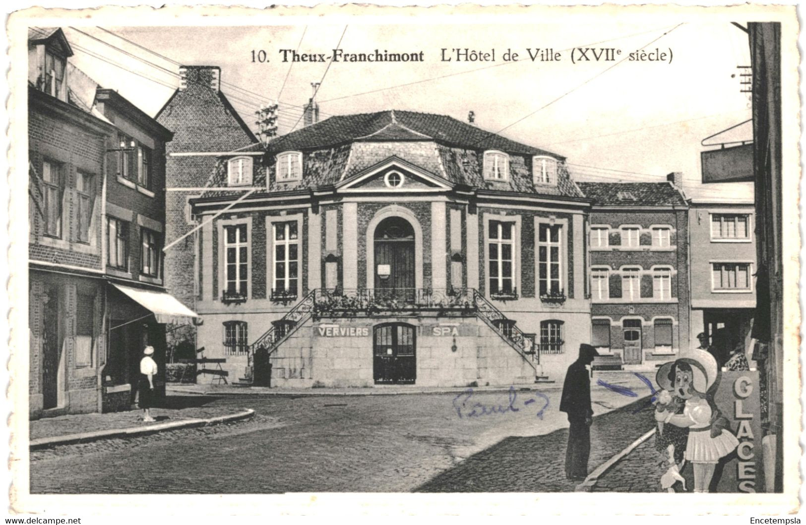 CPSM Carte Postale  Belgique Theux Franchimont Hôtel De Ville   VM58337 - Theux