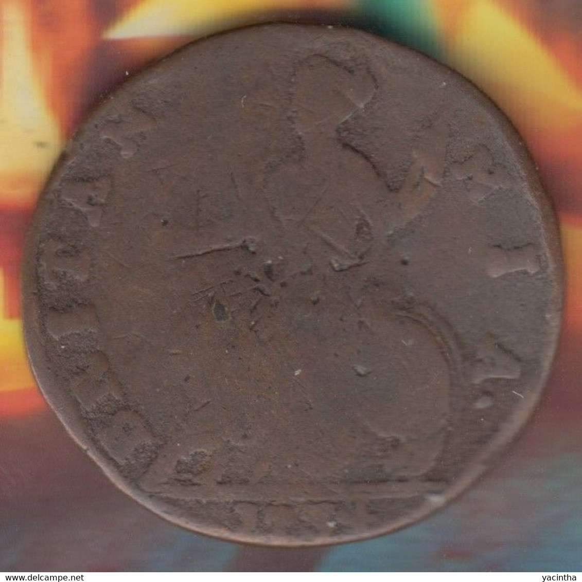 @Y@    Groot Britannie   1/2   Penny    1734  (5025) - Other & Unclassified