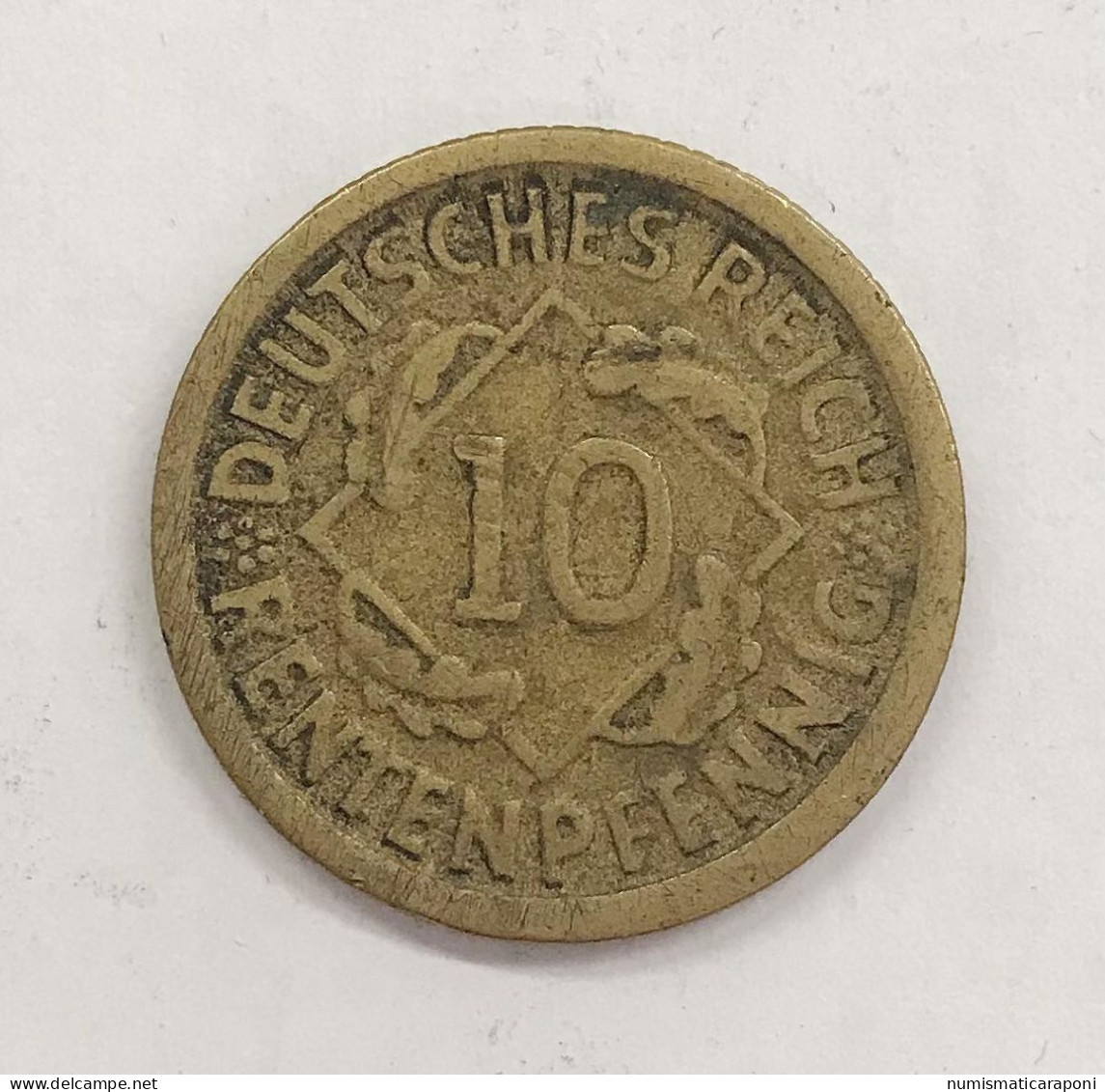 Germania Germany 1 Mark 1924 A + 10 Rentenpfennig 1924 F  E.774 - 1 Mark & 1 Reichsmark