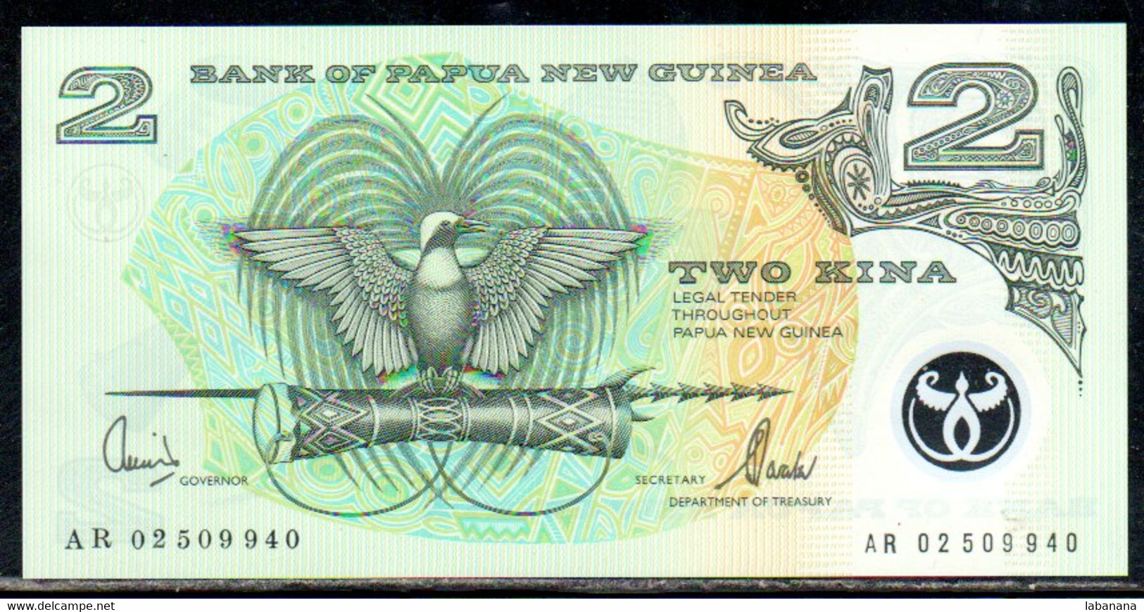 659-Papouasie-Nouvelle-Guinée 2 Kina 2000 AR025 Sig.10 Neuf/unc - Papua New Guinea