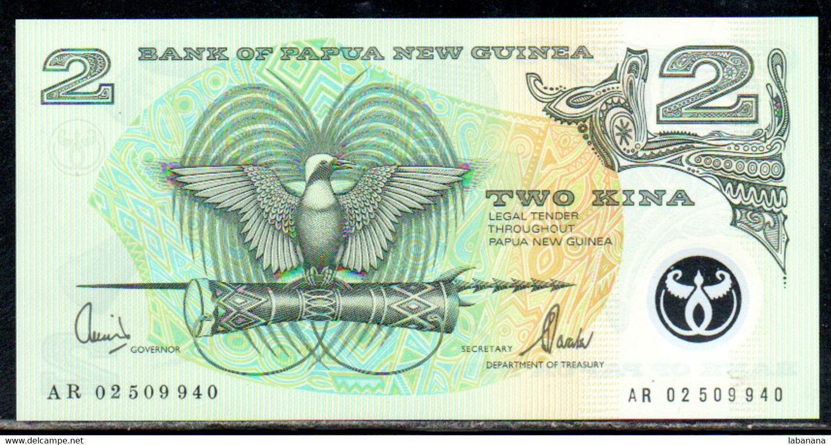 659-Papouasie-Nouvelle-Guinée 2 Kina 2000 AR025 Sig.10 Neuf/unc - Papoea-Nieuw-Guinea