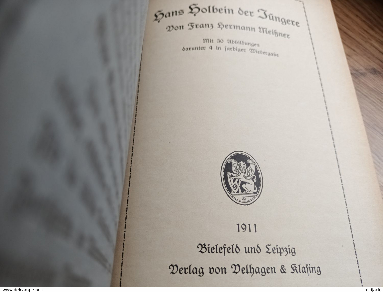 HANS HOLBEN D, J  -  Broché ,nombreuses Gravures - 34 Pages- 1911 (R16) - Schilderijen &  Beeldhouwkunst