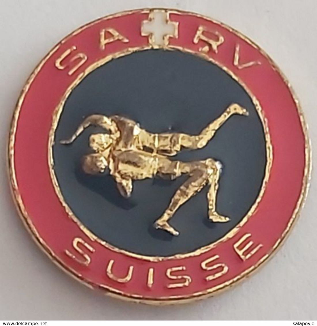 SARV Suisse Switzerland Wrestling Federation Association Union PIN A11/6 - Wrestling