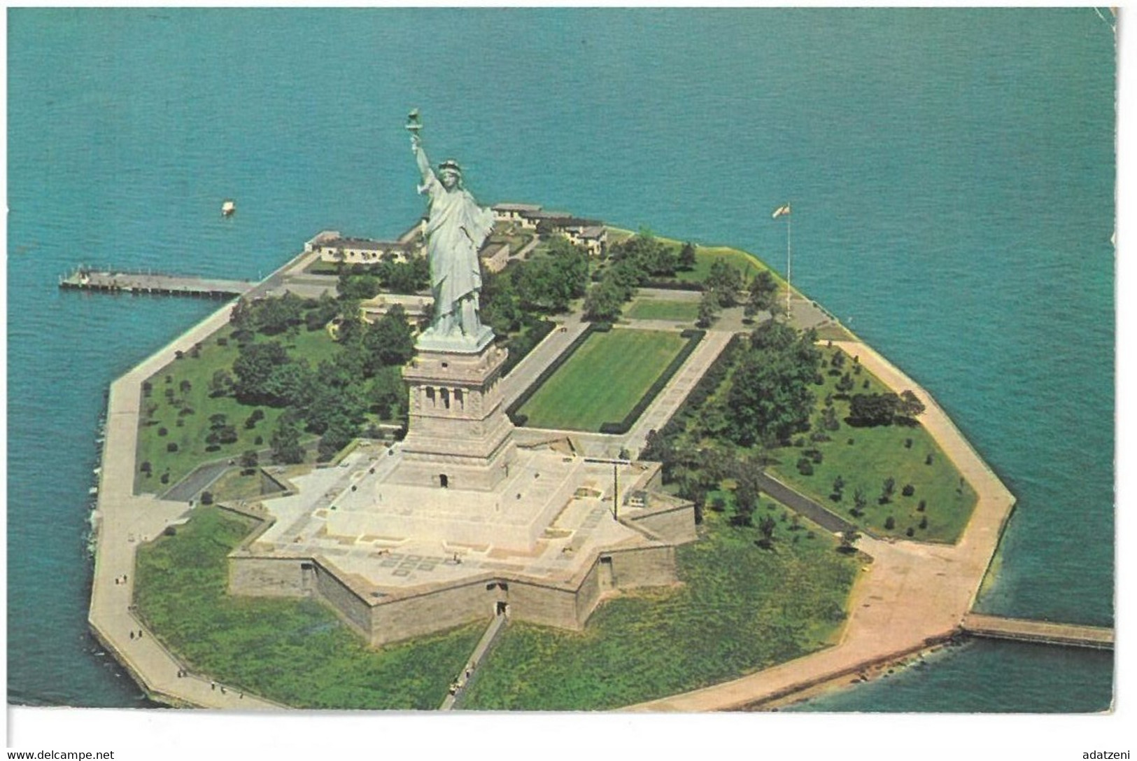 BR1171 New York Statue Of Liberty Viaggiata 1971 Verso Roma - Statue Of Liberty