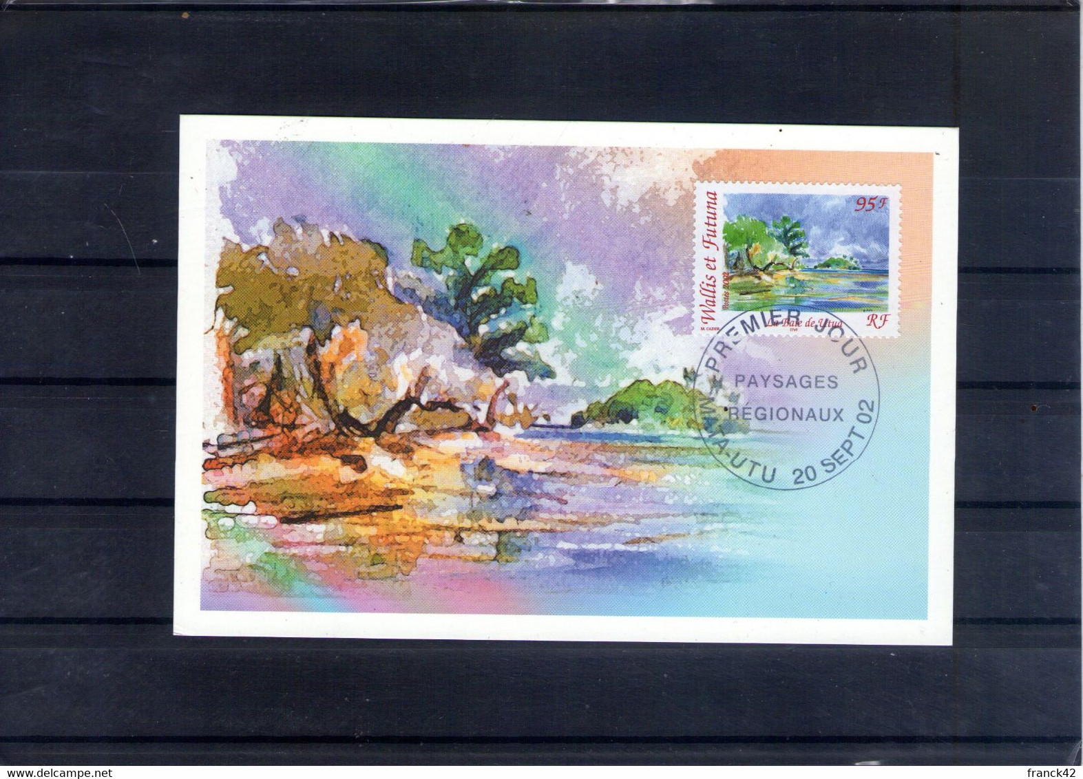 Wallis Et Futuna. Carte Maximum. Paysages Régionaux. 20/09/2002 - Maximumkaarten