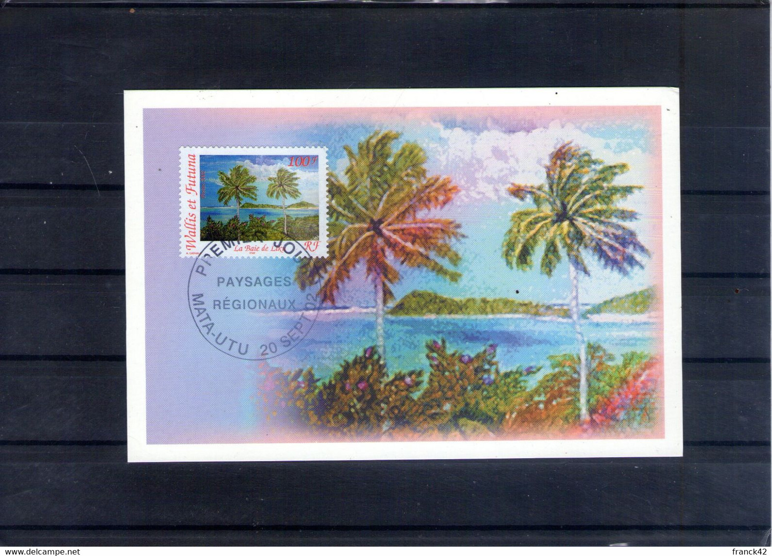 Wallis Et Futuna. Carte Maximum. Paysages Régionaux. 20/09/2002 - Cartoline Maximum